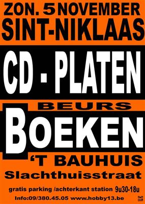 Cd & Platenbeurs + Boekenbeurs te Sint Niklaas