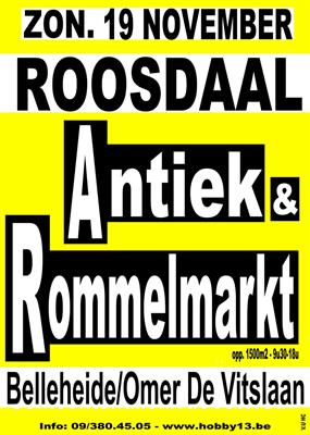 Antiek & Rommelmarkt te Roosdaal
