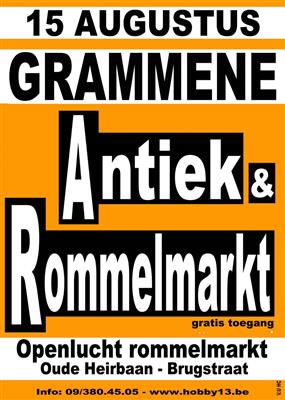 Open Lucht Rommelmarkt te Grammene