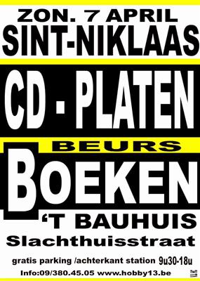 cd & platenbeurs + Boekenbeurs te St Niklaas
