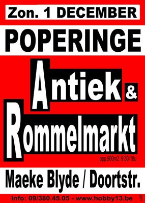 Antiek & Rommelmarkt te Poperinge