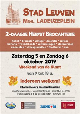 2-daagse Herfst Brocanterie Leuven (t.g.v. Weekend van de Klant)