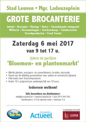 Grote Brocanterie met Bloemen en plantenmarkt