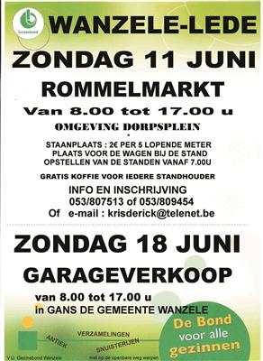 JAARLIJKSE ROMMELMARKT TE WANZELE