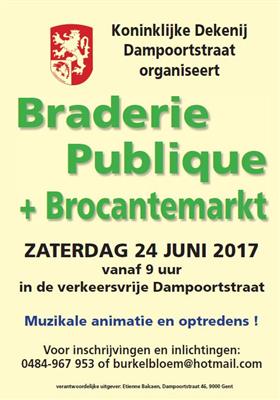 BROCANTE-markt BRADERIE PUBLIQUE