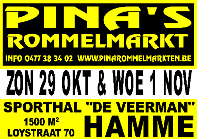 PINA'S JAARLIJKSE ROMMELMARKTEN  HAMME ( Bij St-N.)