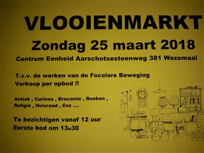 Vlooienmarkt    -    verkoop per opbod !!