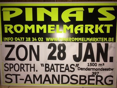 PINA's ROMMELMARKT  2DE MAAL  in BATEAS ST-AMANDSBERG !!