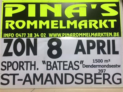 PINA's ROMMELMARKT  3DE MAAL  in BATEAS ST-AMANDSBERG !!