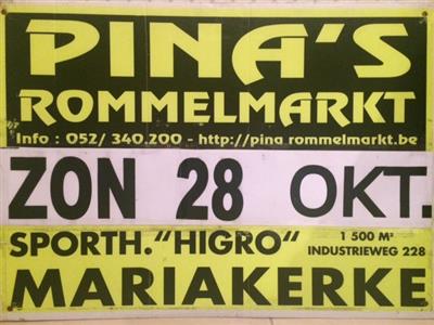 PINA'S JAARLIJKSE ROMMELMARKTEN MARIAKERKE ( Bij GENT)  