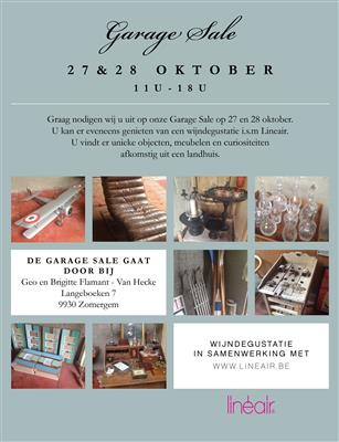Garage sale landhuis en villa wegens verhuis