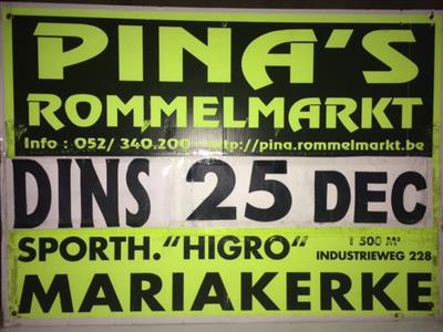 PINA'S JAARLIJKSE ROMMELMARKT OP DE KERSTDAG IN MARIAKERKE ( Bij GENT)