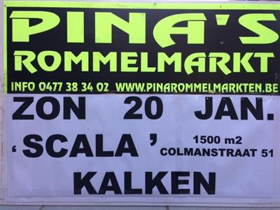 PINA'S ROMMELMARKT VOOR DE 1STE x  IN COMPLEX " SCALA " KALKEN