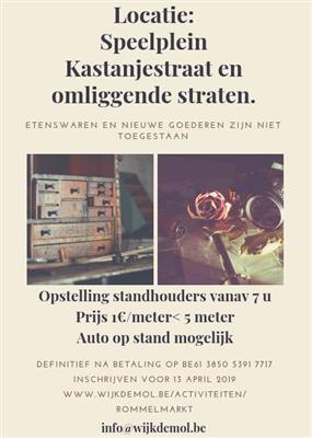 Rommelmarkt op wijk De Mol Izegem