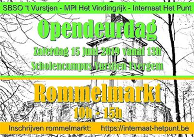 Rommelmarkt zat 15 juni 2019 van 10h - 15h