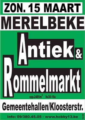 Antiek & Rommelmarkt te Merelbeke AFGELAST