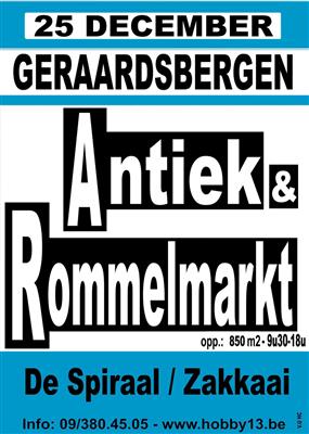 AFGELAST Antiek & Rommelmarkt te Geraardsbergen