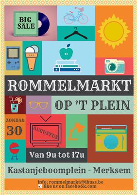 GEANNULEERD: Rommelmarkt op 't Plein - 30 augustus 2020