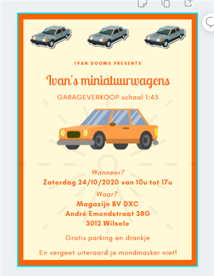 Collectieverkoop Autominiaturen op schaal 1/43