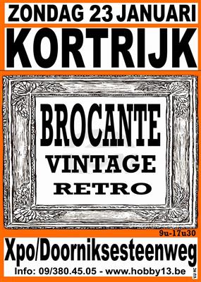 AFGELAST Retro Brocante Vintage te Kortrijk