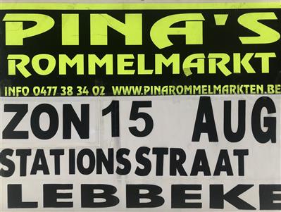 PINA'S JAARLIJKSE OPENLUCHTROMMELMARKT STATIONSSTRAATKERMIS LEBBEKE