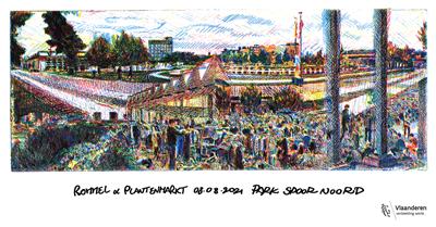 Rommel- & plantenmarkt in Park Spoor Noord