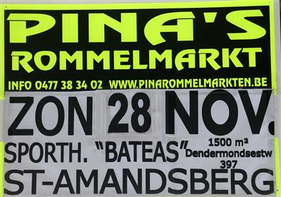 PINA's JAARLIJKSE ROMMELMARKTEN in BATEAS ST-AMANDSBERG !!