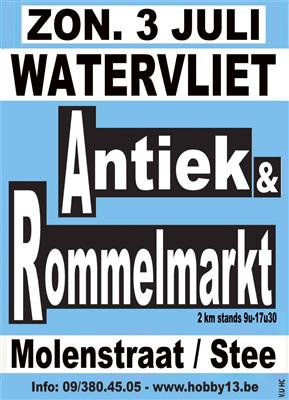 AFGELAST Antiek & Rommelmarkt te Watervliet