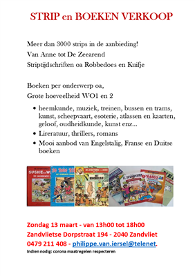 Strip- en boekenverkoop