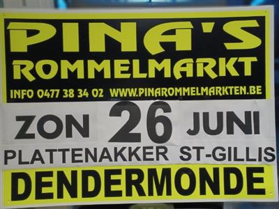 PINA'S 1ste PLATTENAKKER OPENLUCHTROMMELMARKT DENDERMONDE