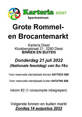 Grote binnen -en buitenrommelmarkt