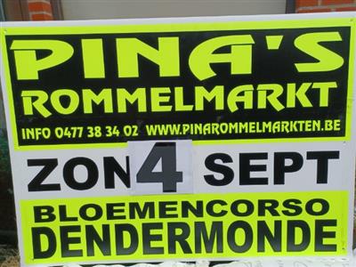PINA'S 2de BLOEMENCORSO-OPENLUCHTROMMELMARKT DENDERMONDE 