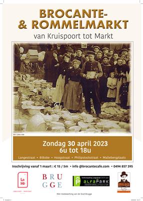 Jaarlijkse markt 'kruispoort tot markt' Brugge