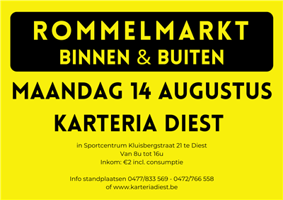 Grote binnen- en buitenrommelmarkt