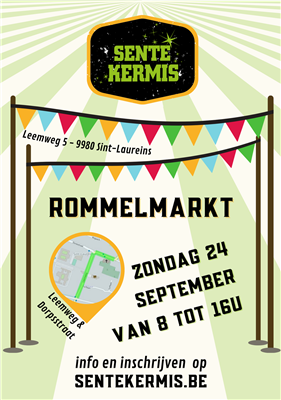 Rommelmarkt Sente Kermis 24/09/2023