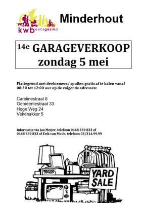 Garageverkoop in Minderhout