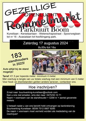 Gezellige Openlucht Rommelmarkt Parkbuurt Boom