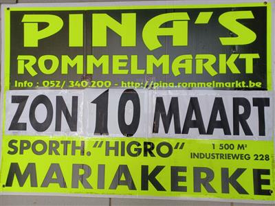 PINA'S JAARLIJKSE ROMMELMARKT in MARIAKERKE ( BIJ GENT ) !!!