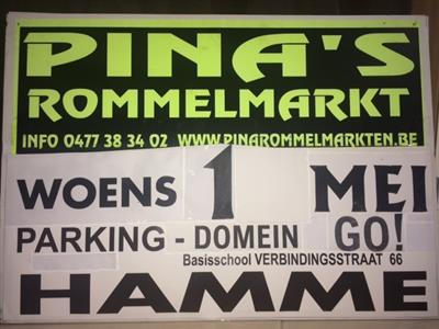PINA'S JAARLIJKSE ROMMELMARKT op 1 MEI HAMME ( BIJ ST-NIKLAAS )