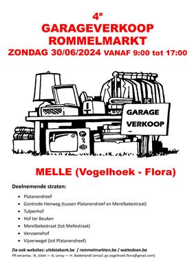 4e garageverkoop/rommelmarkt