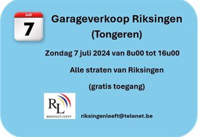 Garageverkoop Riksingen