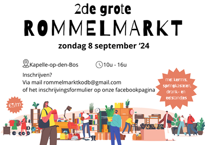 2de grote rommelmarkt Kapelle-op-den-Bos