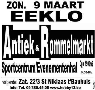 Antiek & rommelmarkt te Eeklo