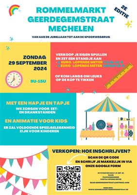 Rommelmarkt Geerdegemstraat Mechelen