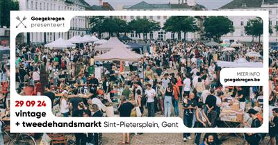 vintage + tweedehandsmarkt op het Sint-Pietersplein