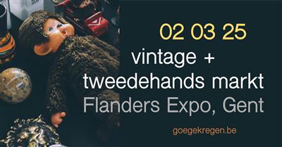 Vintage + tweedehandsmarkt in Flanders Expo Gent