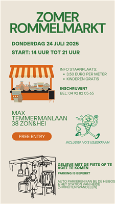 Zomerrommelmarkt + Closet Sale 