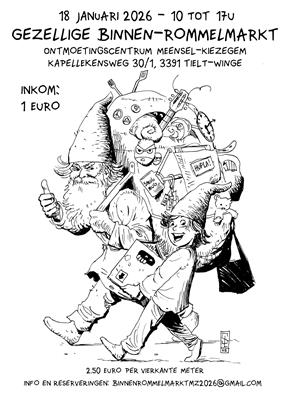 Gezellige binnenrommelmarkt!