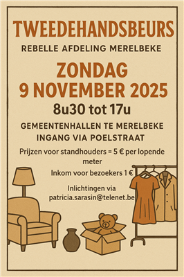 Tweedehandsbeurs Rebelle Merelbeke