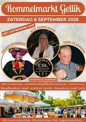 Terug van weg geweest rommelmarkt Gellik.